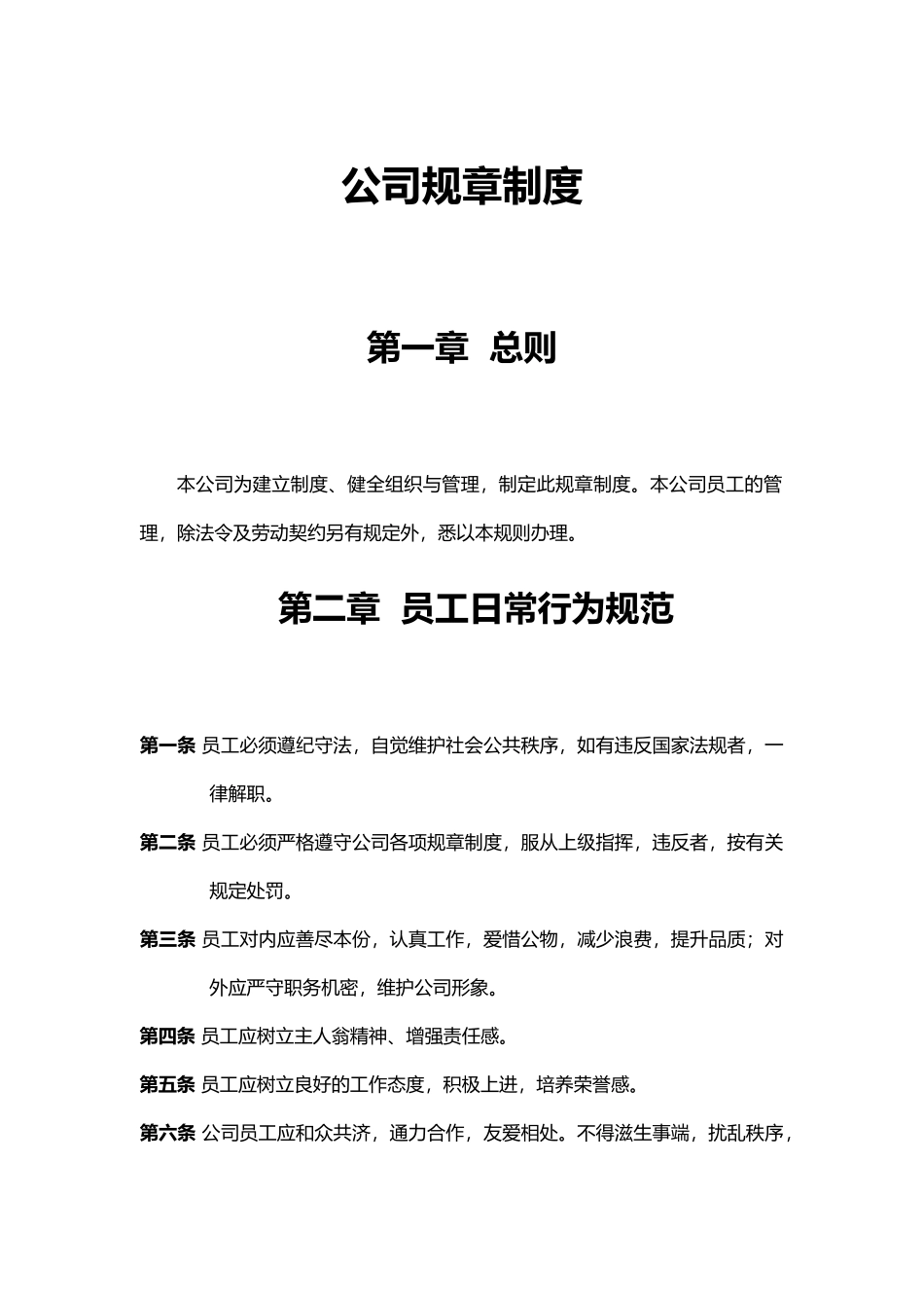 13-【规章制度】-01-公司规章制度.docx_第1页