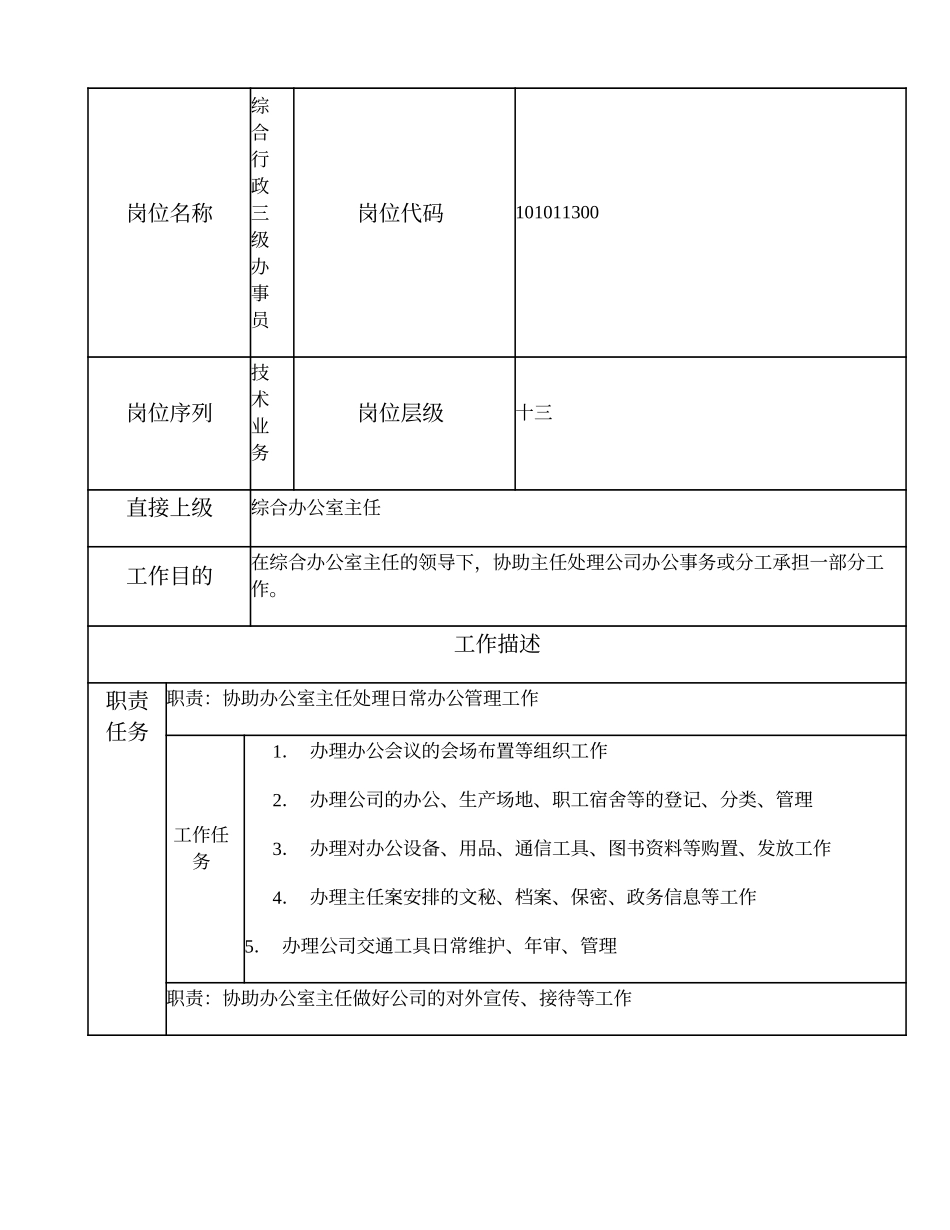 101011300 综合行政三级办事员.doc_第1页