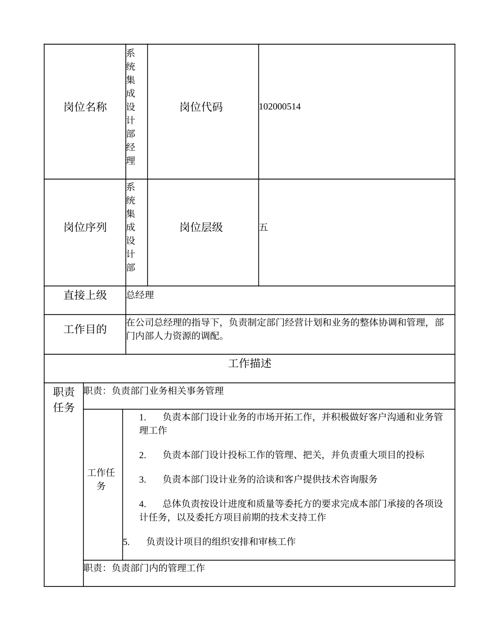 102000514 系统集成设计部经理.doc_第1页