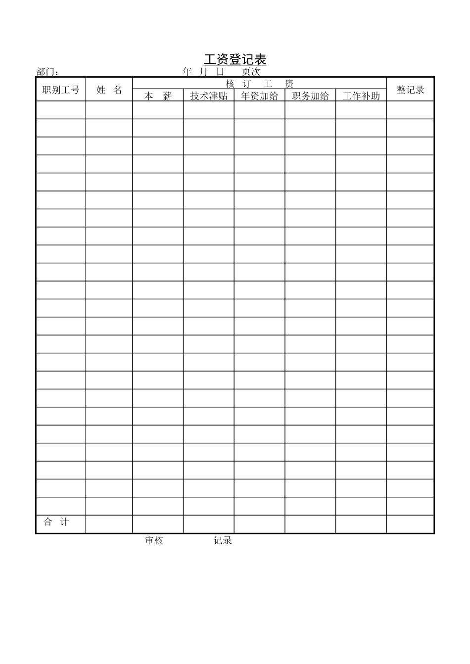 工资登记表.doc_第1页
