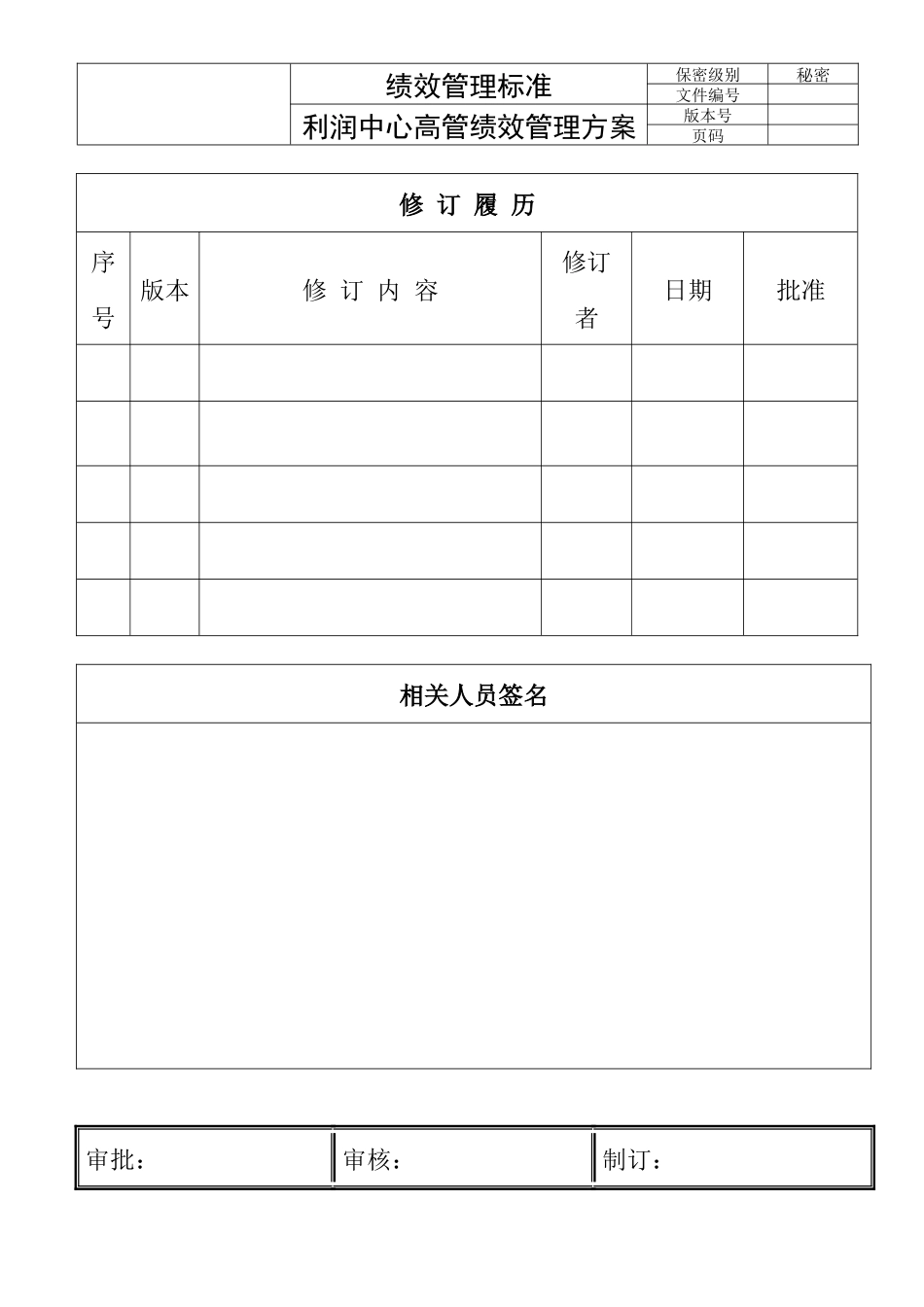 绩效管理标准 3页.docx_第1页