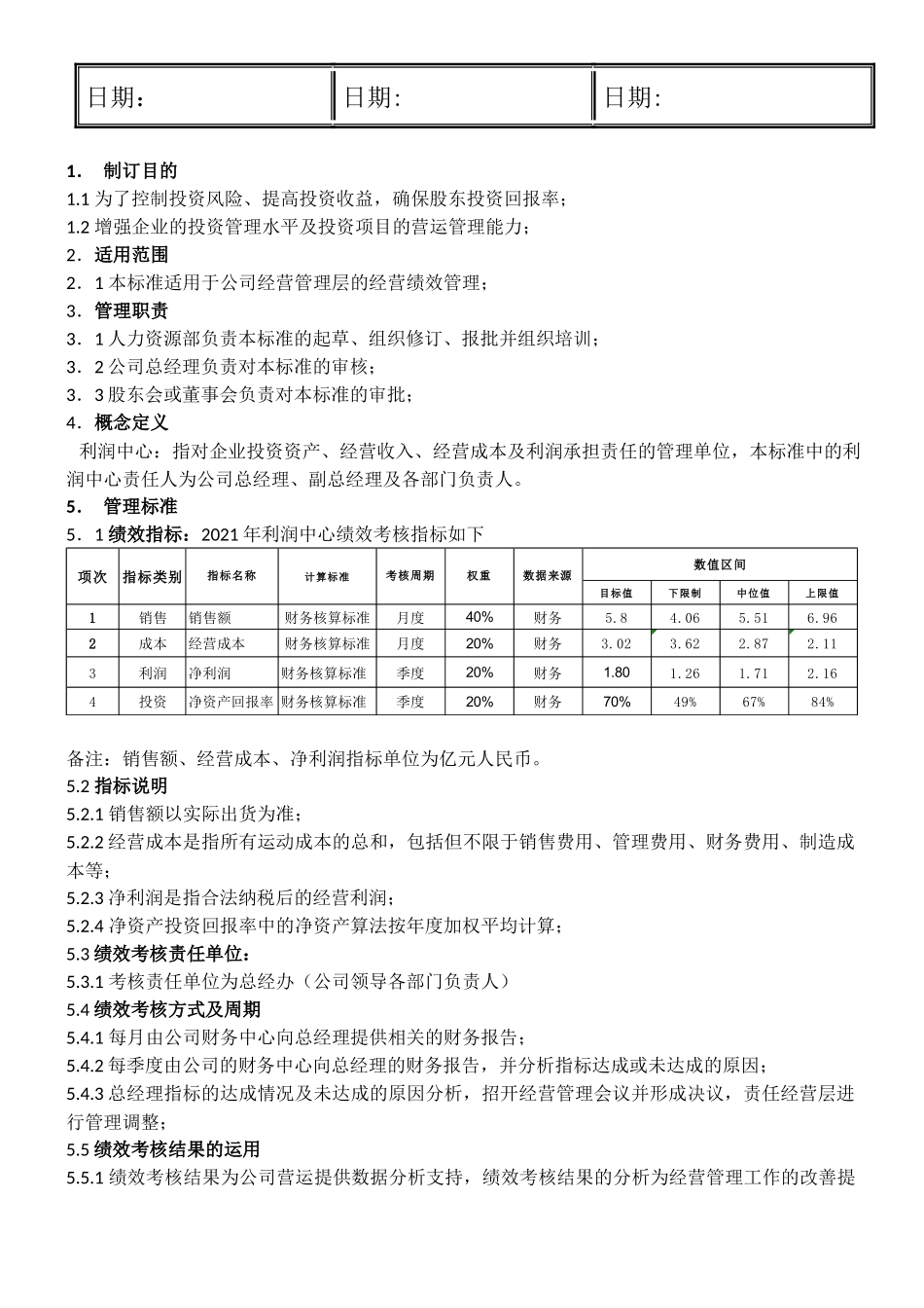绩效管理标准 3页.docx_第2页