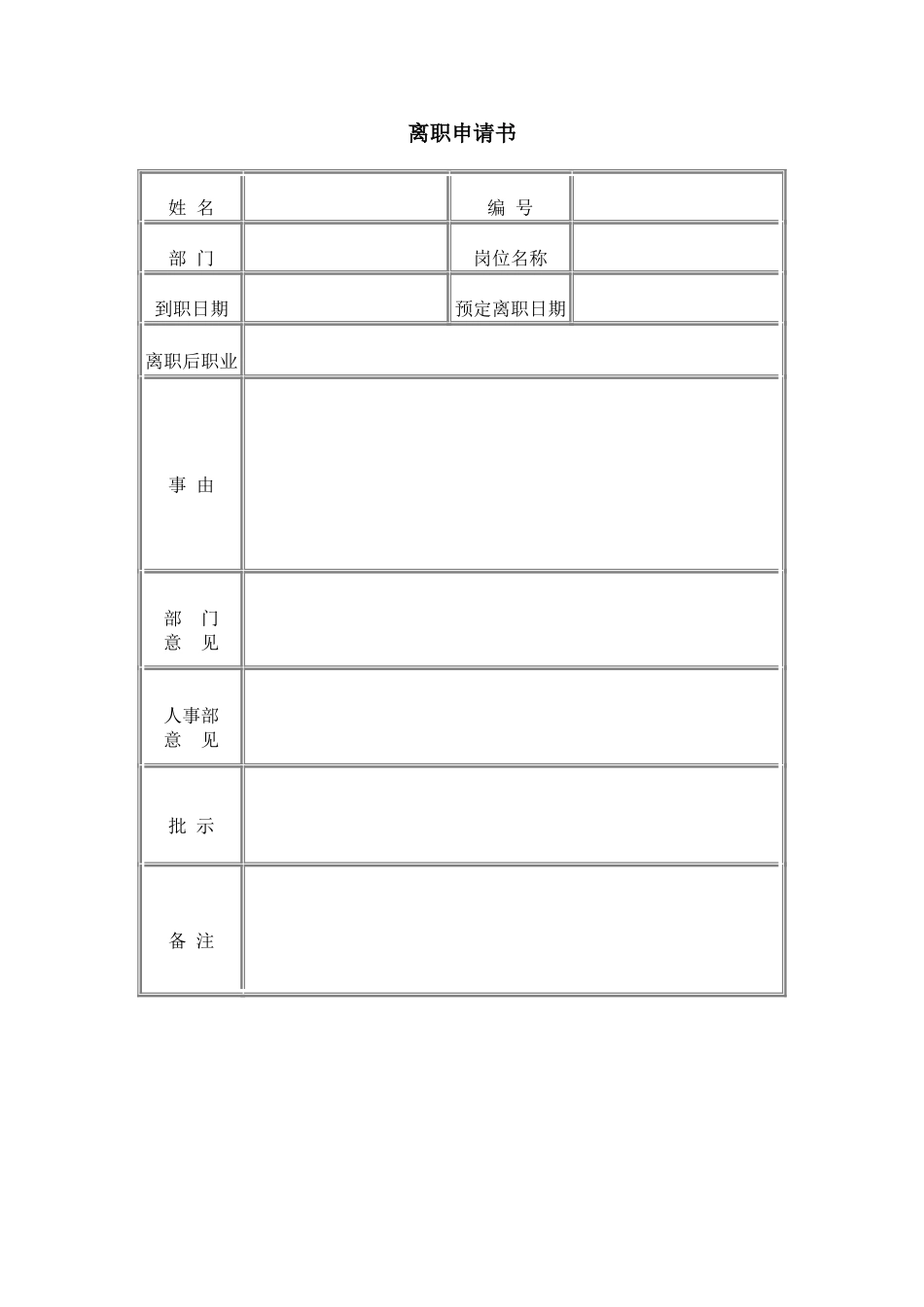 离职申请书.doc_第1页