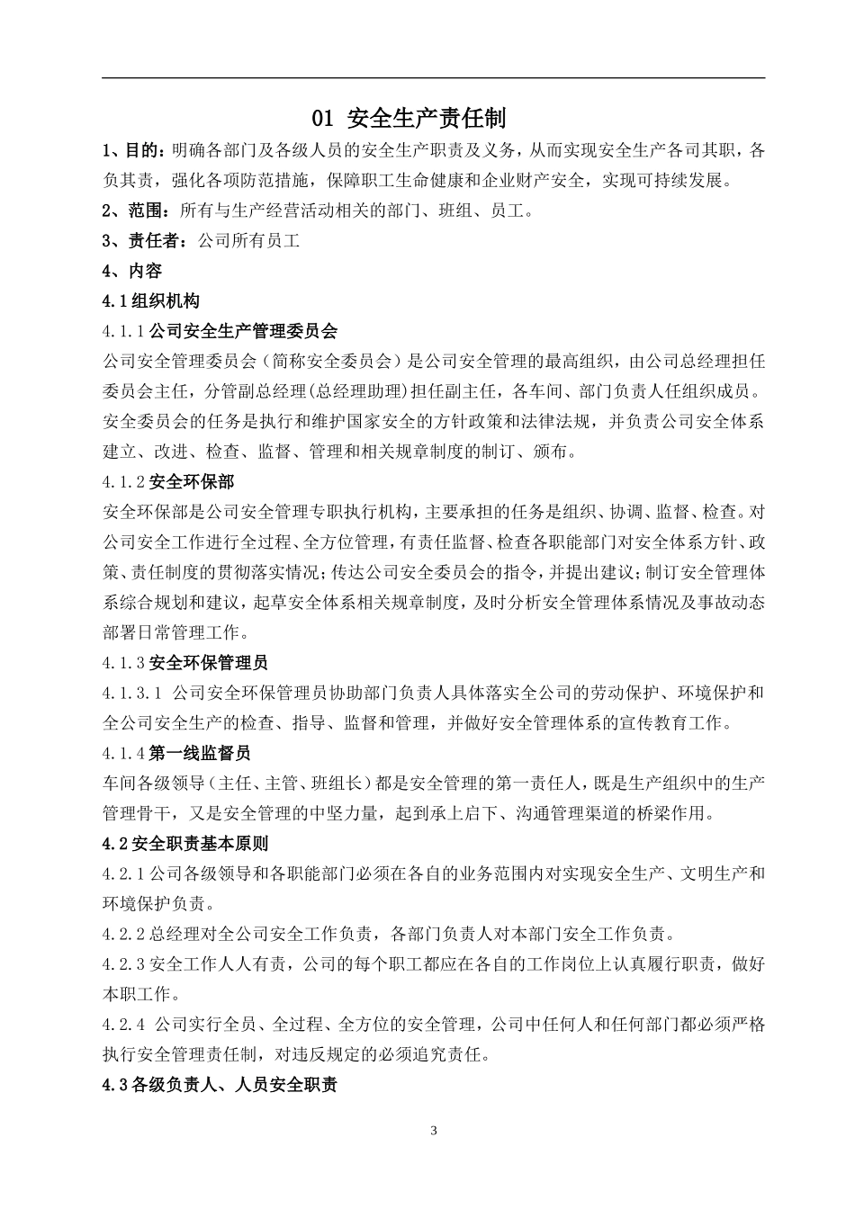 某制药企业安全生产管理规章制度汇编.doc_第3页