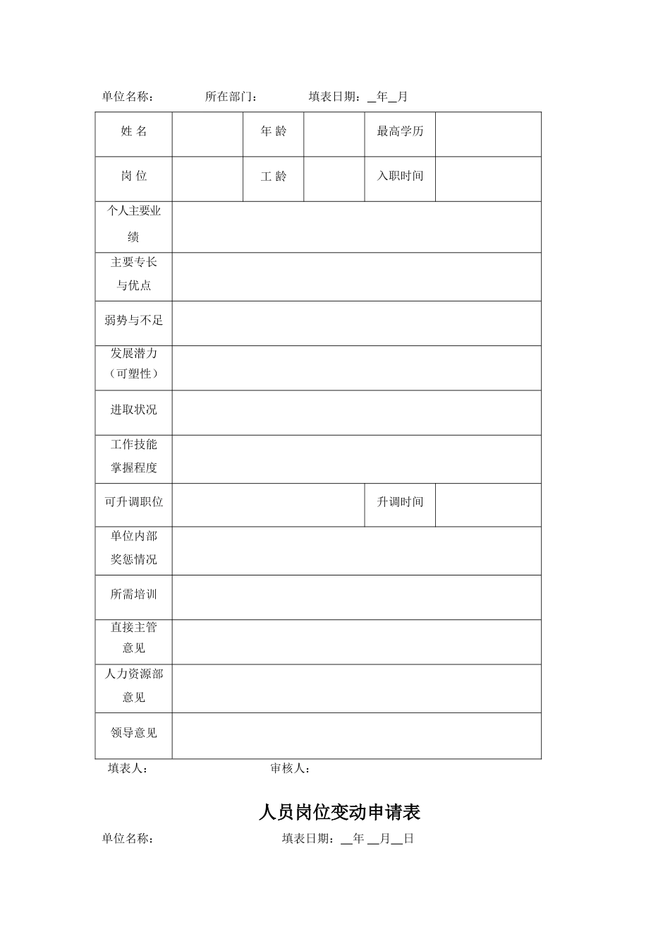 人才储备登记表.doc_第2页