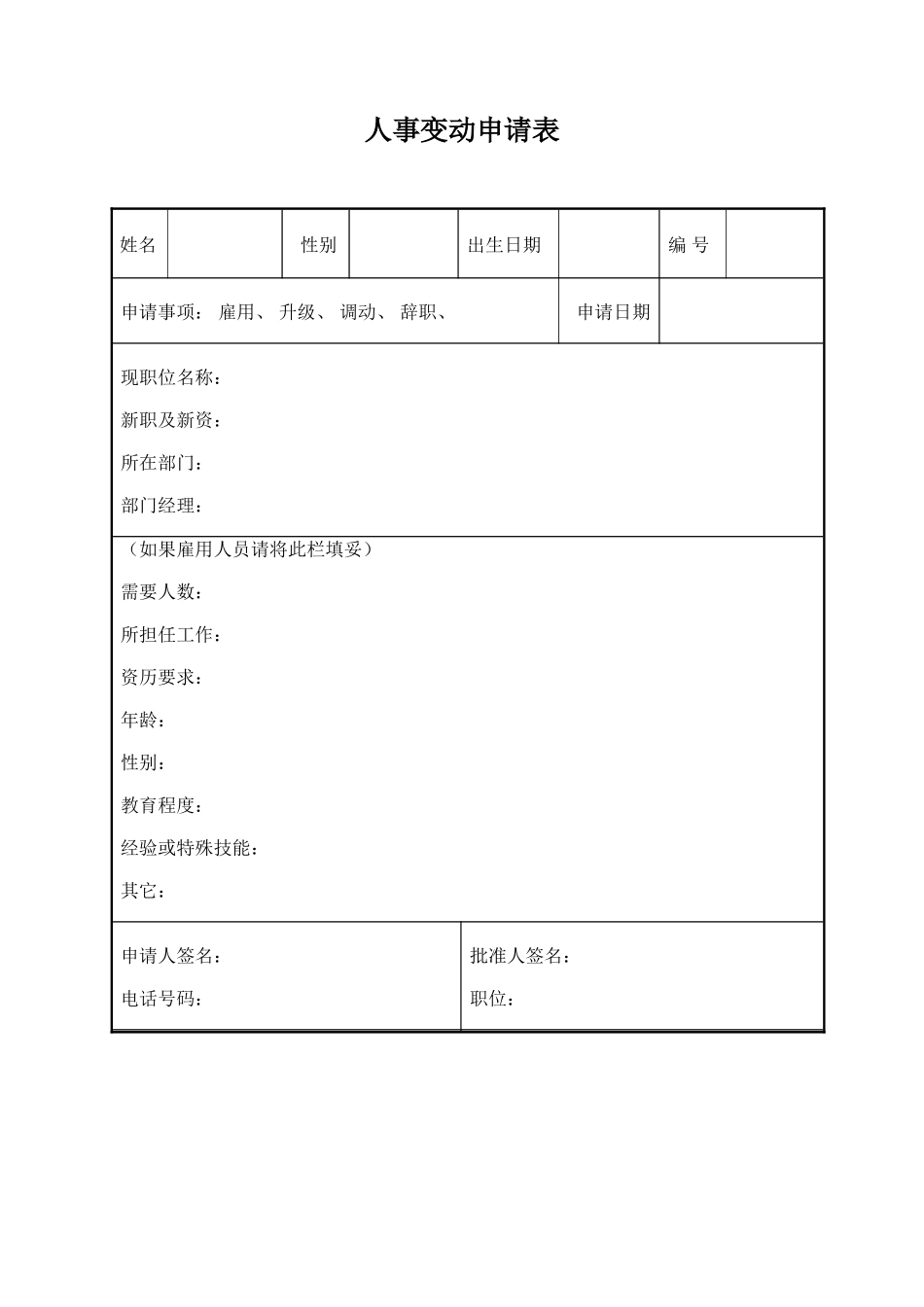 人事变动申请表 (2).doc_第1页