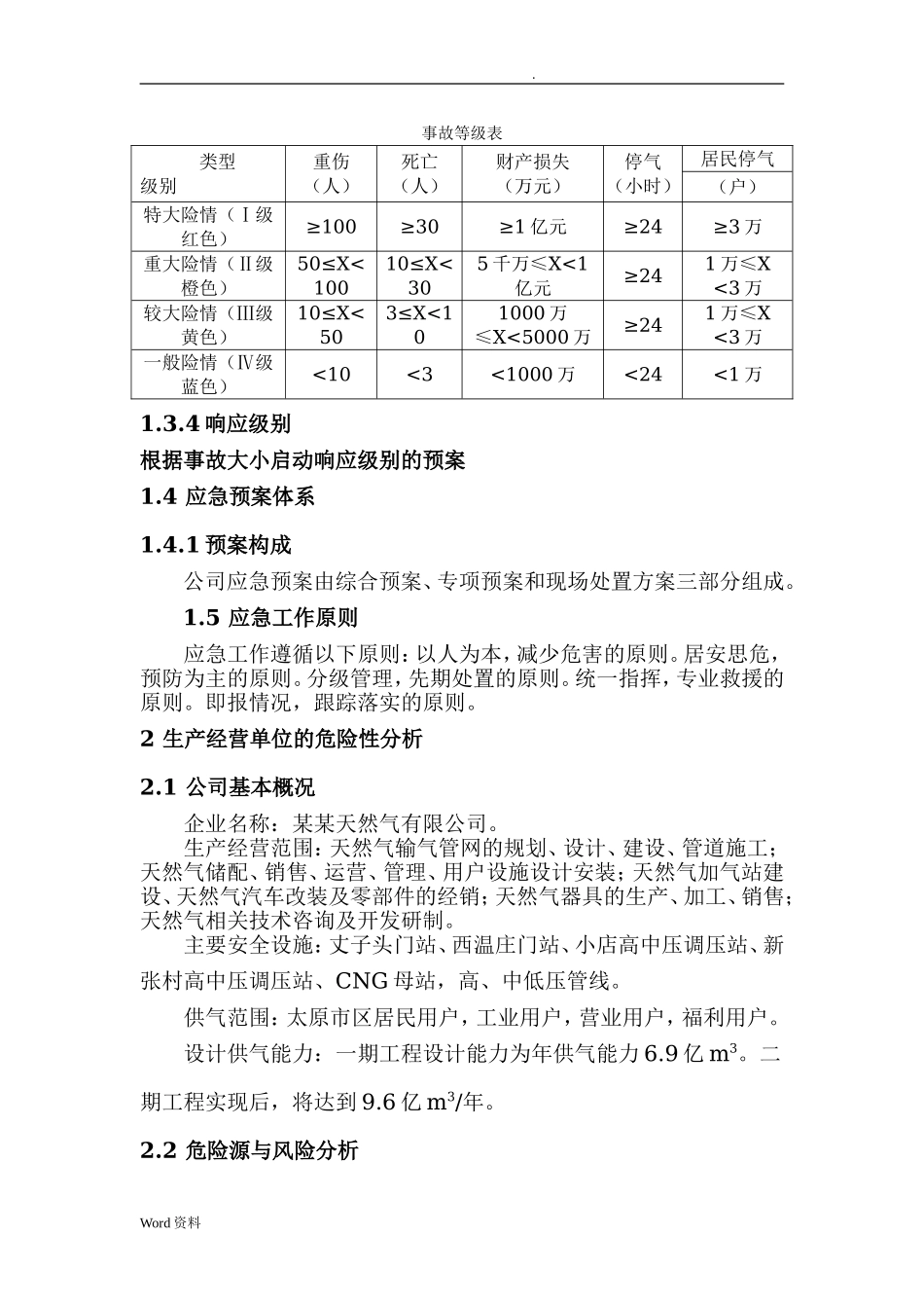 燃气有限公司应急救援预案.doc_第2页