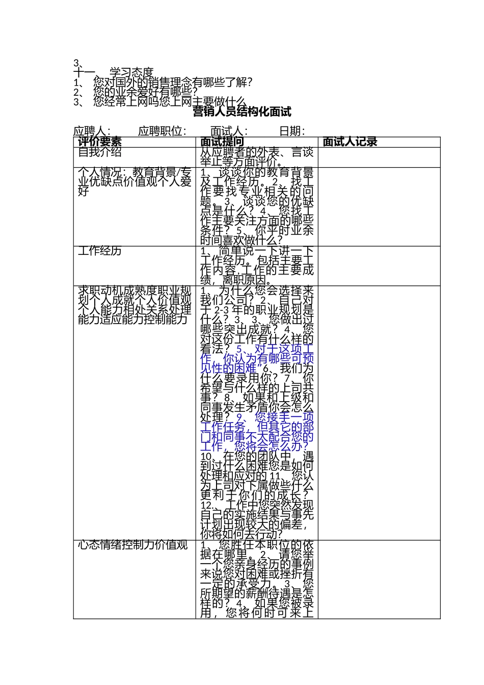 市场营销人员结构化面试题目.docx_第2页