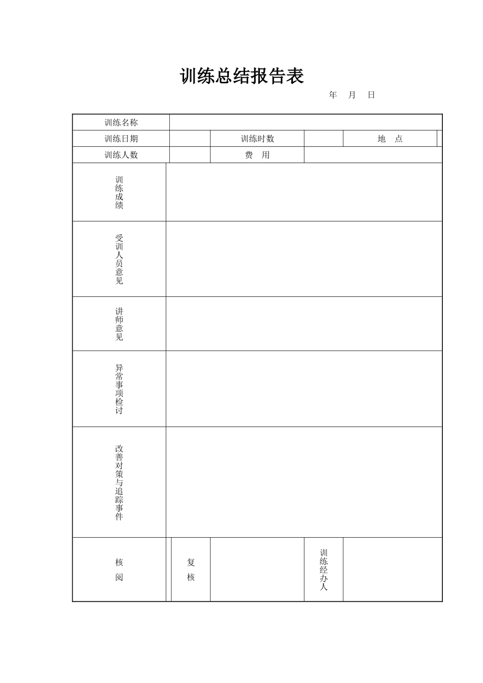训练总结报告表 (3).doc_第1页