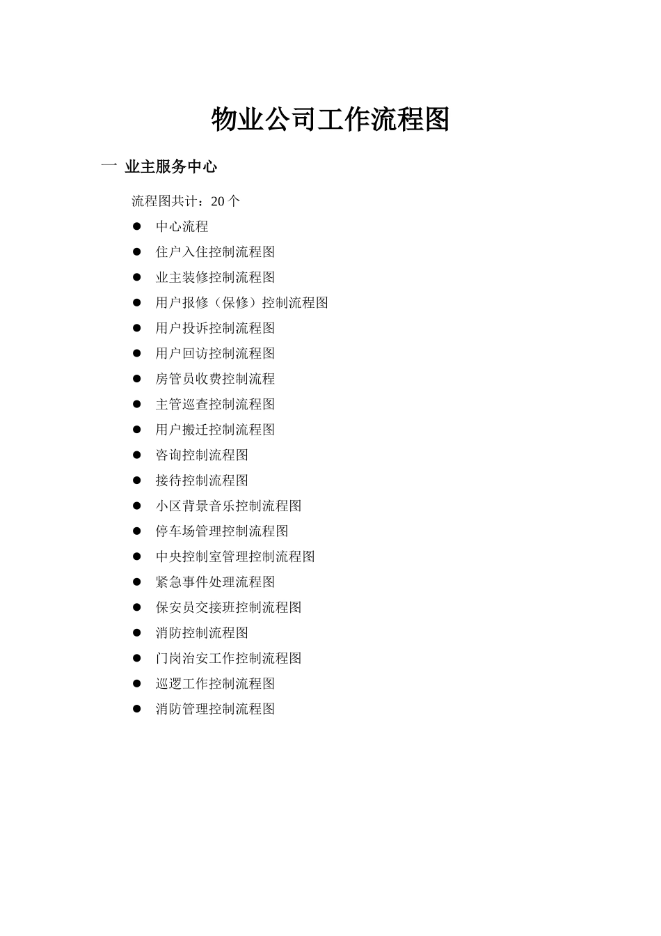 物业公司工作流程图.docx_第1页