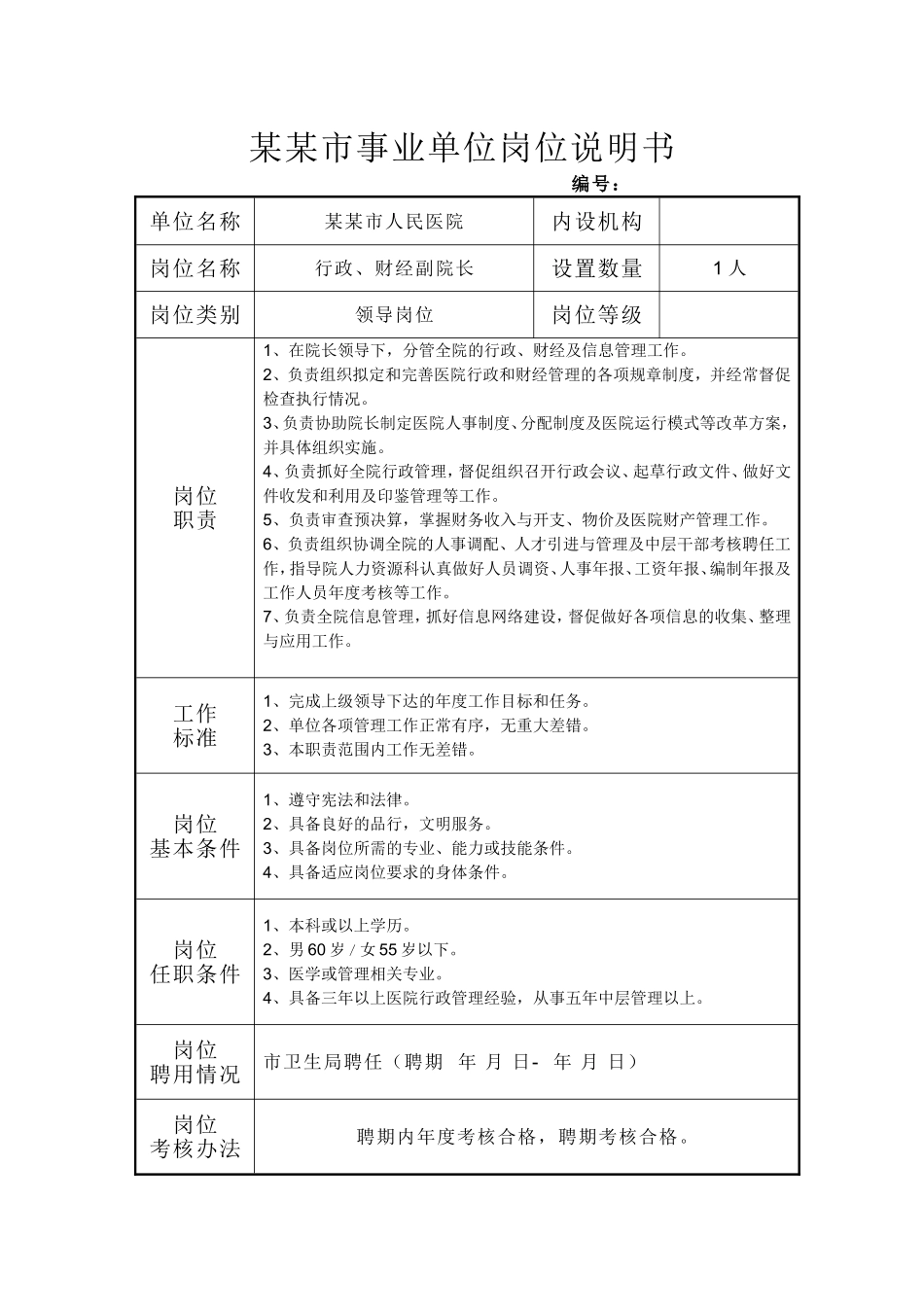 医院岗位说明书.doc_第3页