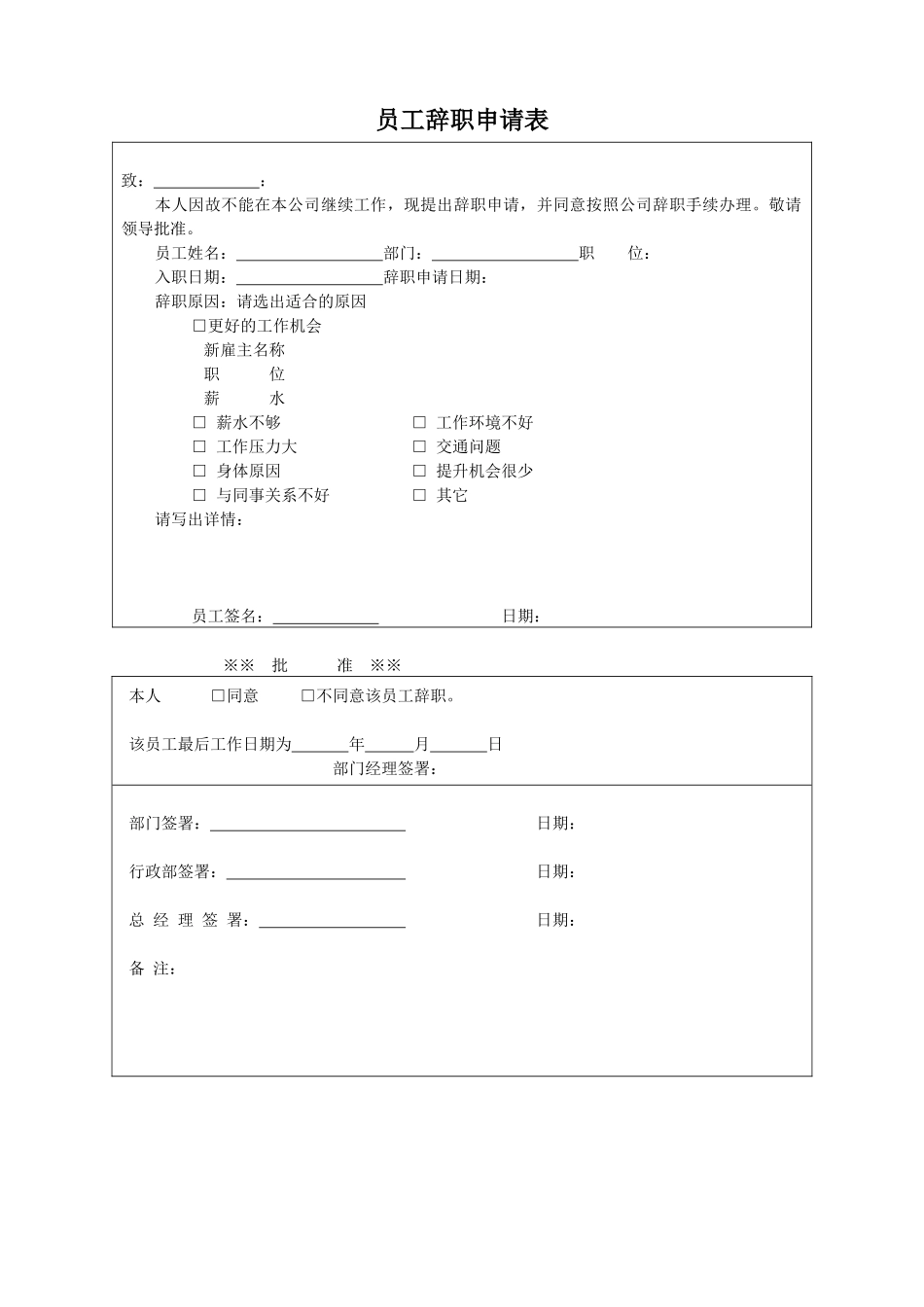 员工离职手续表格.docx_第2页