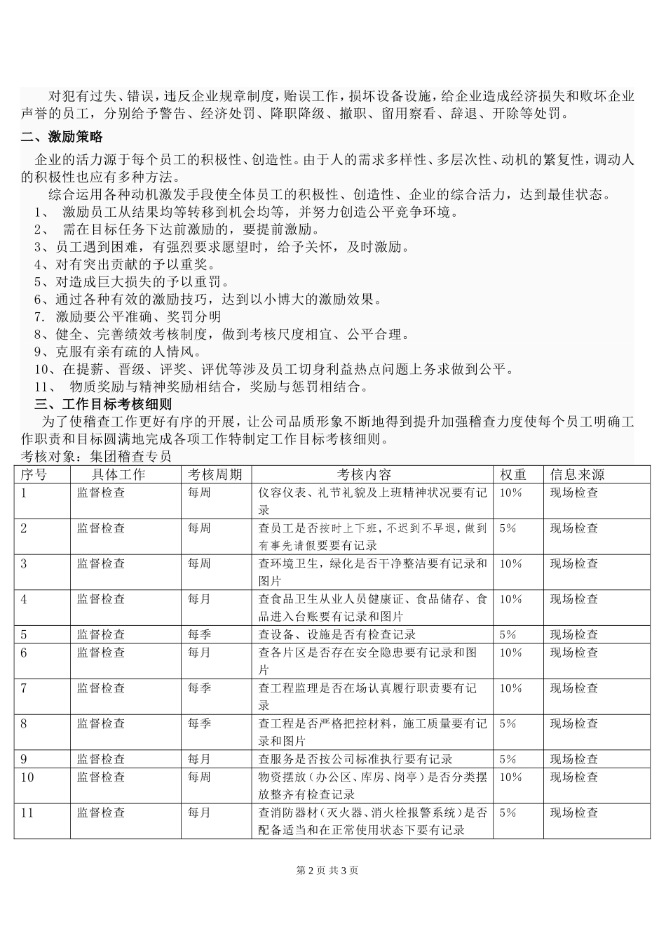 员工激励机制及考核方案.doc_第2页