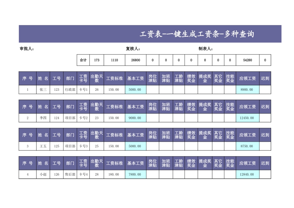 【工具】一键生成工资条-多种查询.xls_第3页