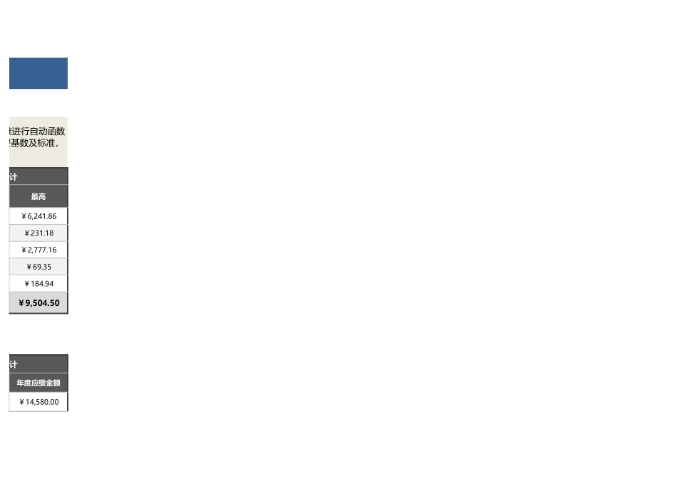 【薪酬管理工具】员工社保费用计算器（2020最新标准自动核准基数）.xlsx_第3页