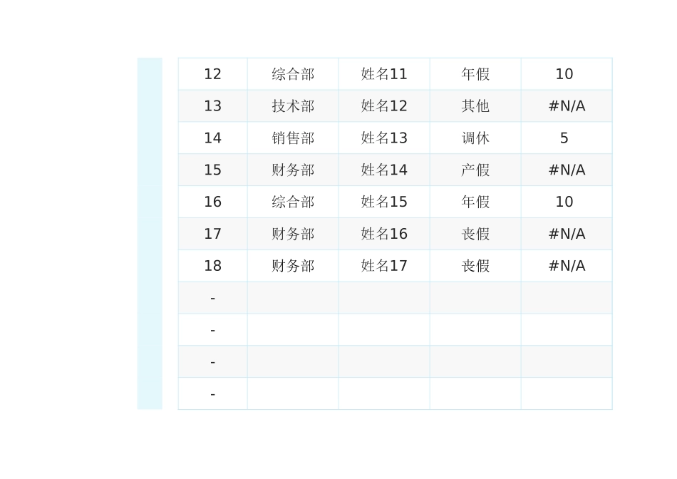 01-【请休假】-16-员工休假统计表.xlsx_第3页