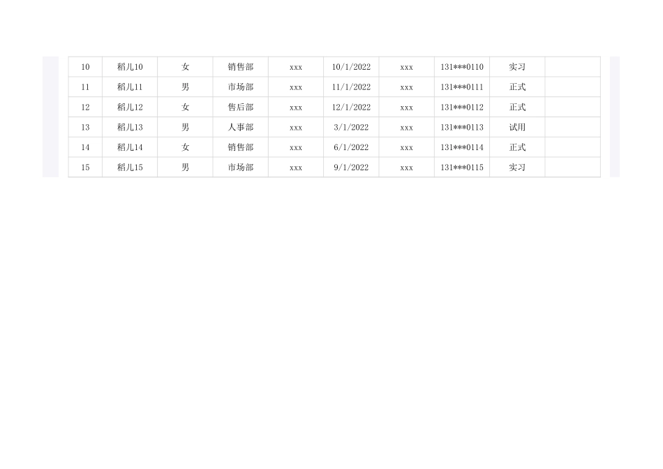 02-【管理表格】-01-人事档案管理登记表 (2).xlsx_第2页