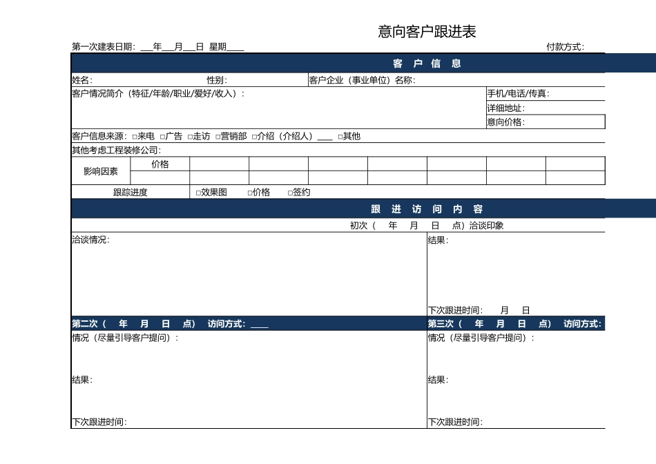 03-【管理表格】-02 -客户意向跟进表 (2).xlsx_第1页