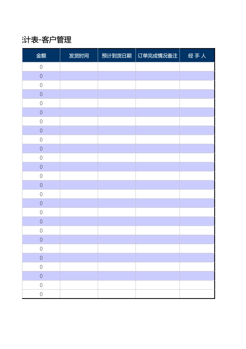 03-【管理表格】-06 -销售统计表-客户管理 (2).xls_第2页