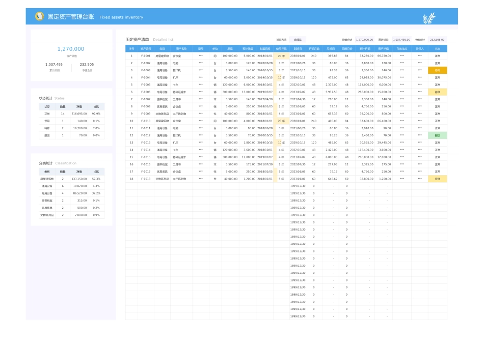 03-【固定资产管理】-01-固定资产管理台账（筛选汇总）.xlsx_第1页