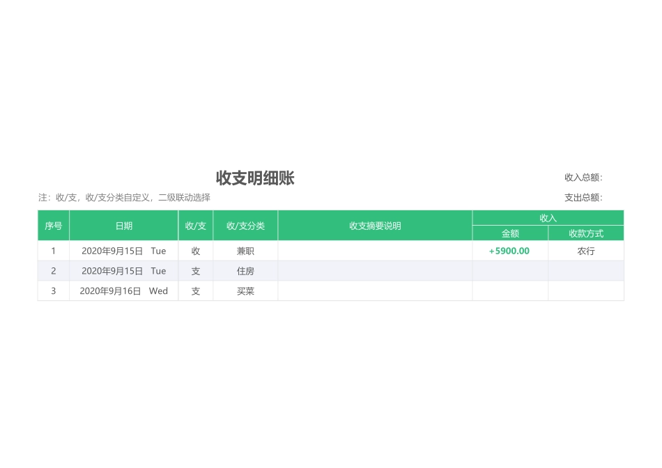 5收入支出明细表.xlsx_第1页
