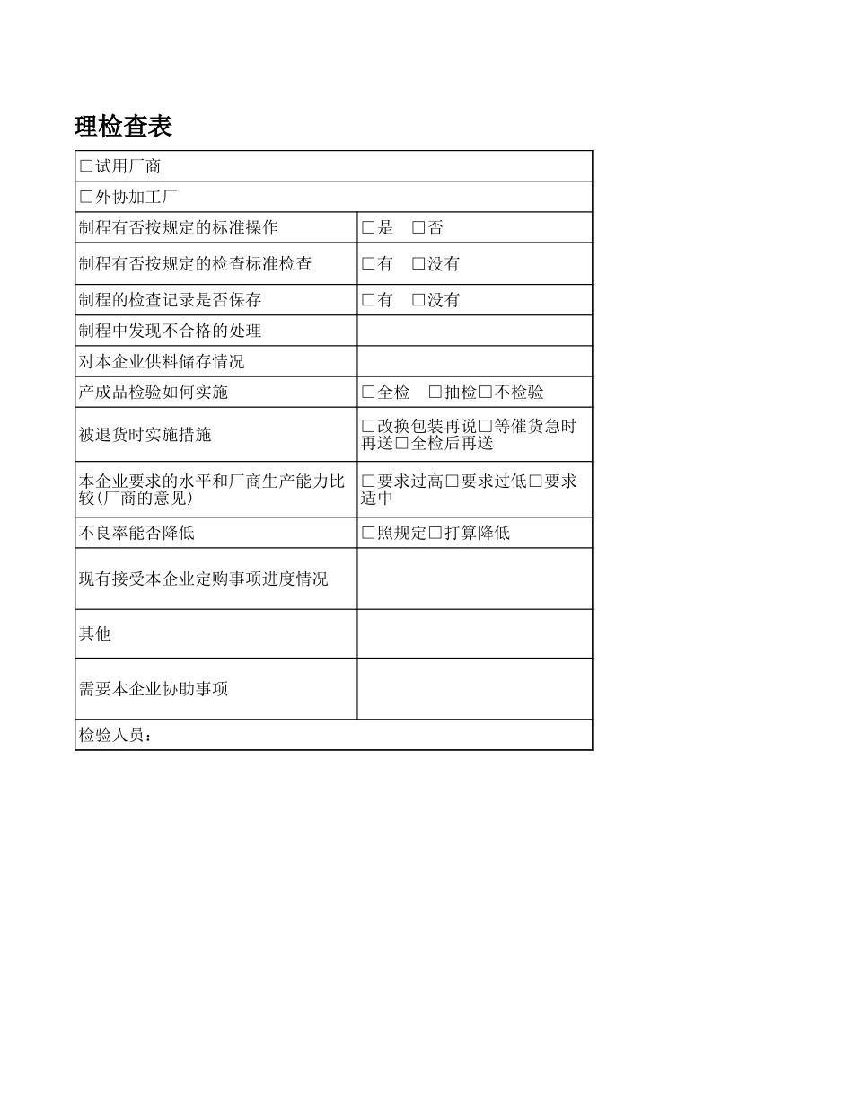 07 -供应商质量管理检查表.xlsx (2).xls_第2页