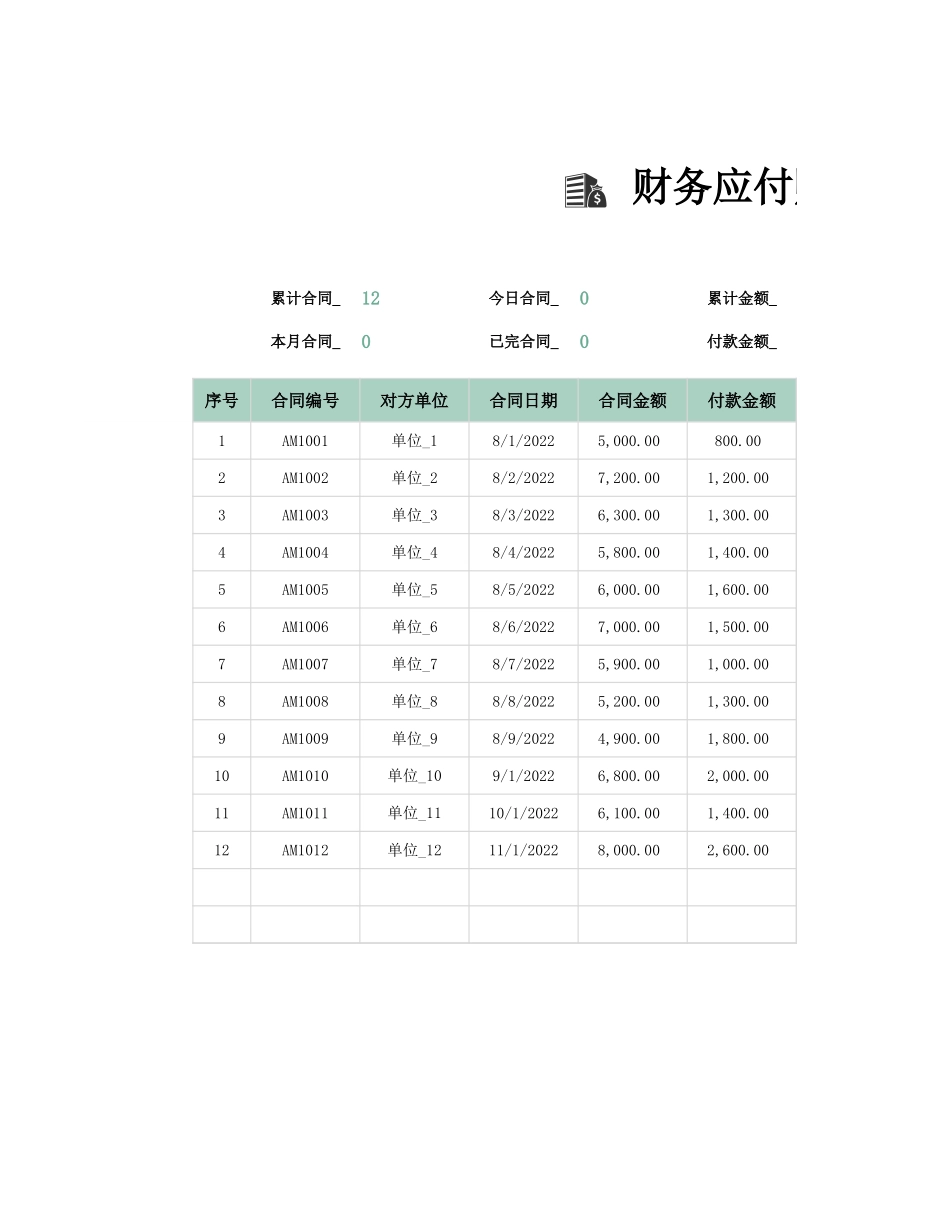 9财务应付账款明细账-进度款.xlsx_第1页