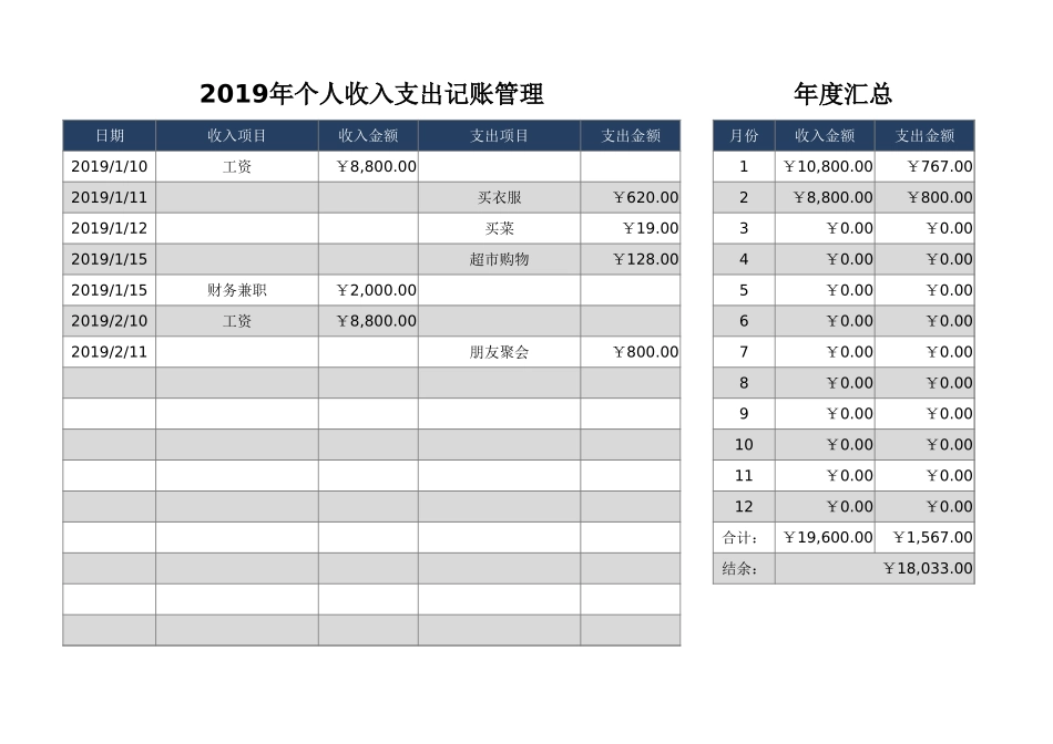 26收入支出记账管理.xlsx_第1页