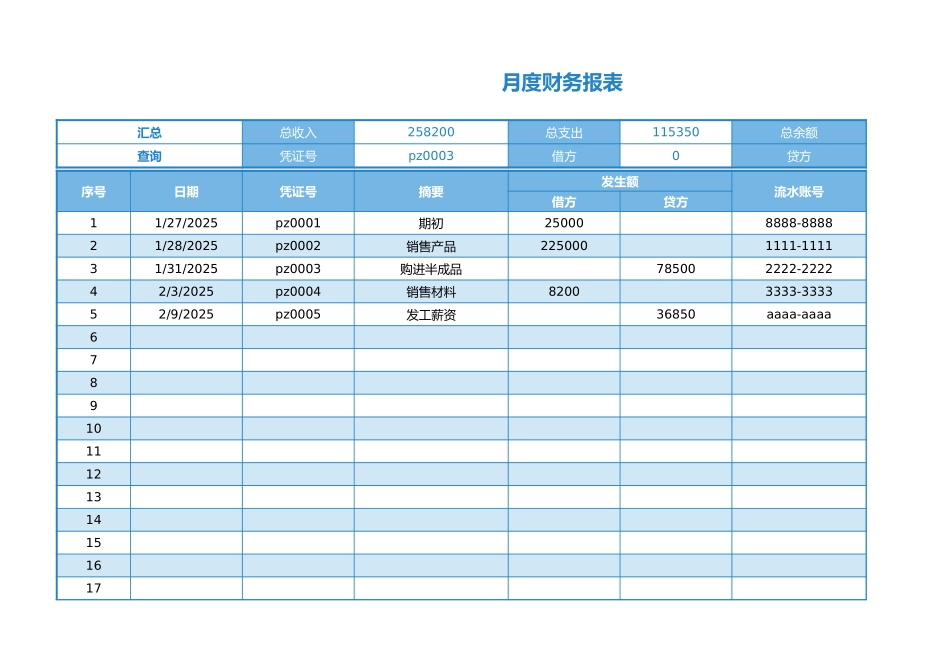 16月度财务报表带公式 (2).xlsx_第1页
