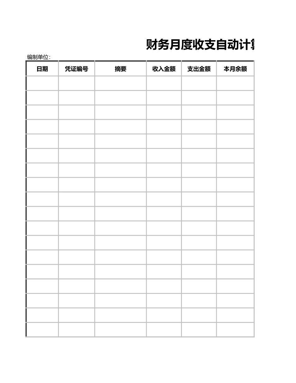 14财务月度收支自动计算表 (2).xls_第3页