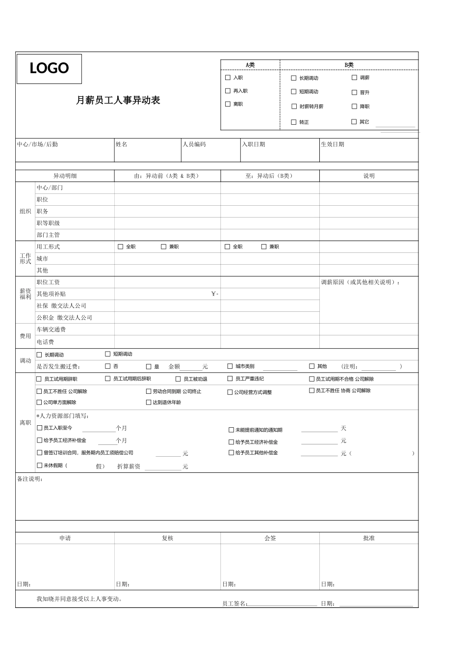 38通用员工人事异动调薪表.xls_第1页