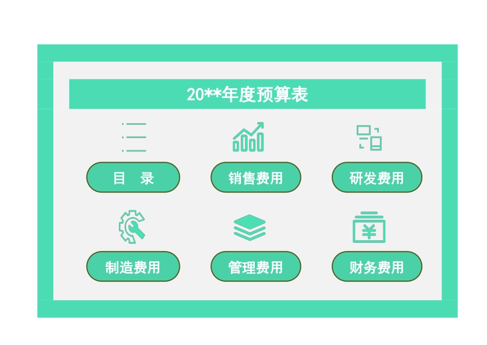 57财务年度费用预算表.xlsx_第1页