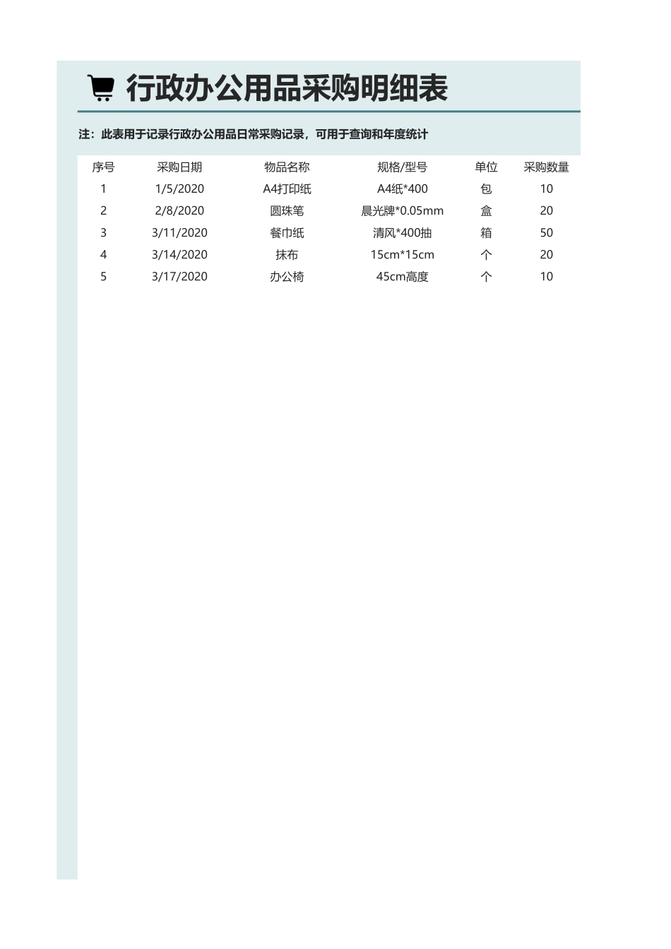 90行政办公用品采购表-自动统计.xlsx_第1页