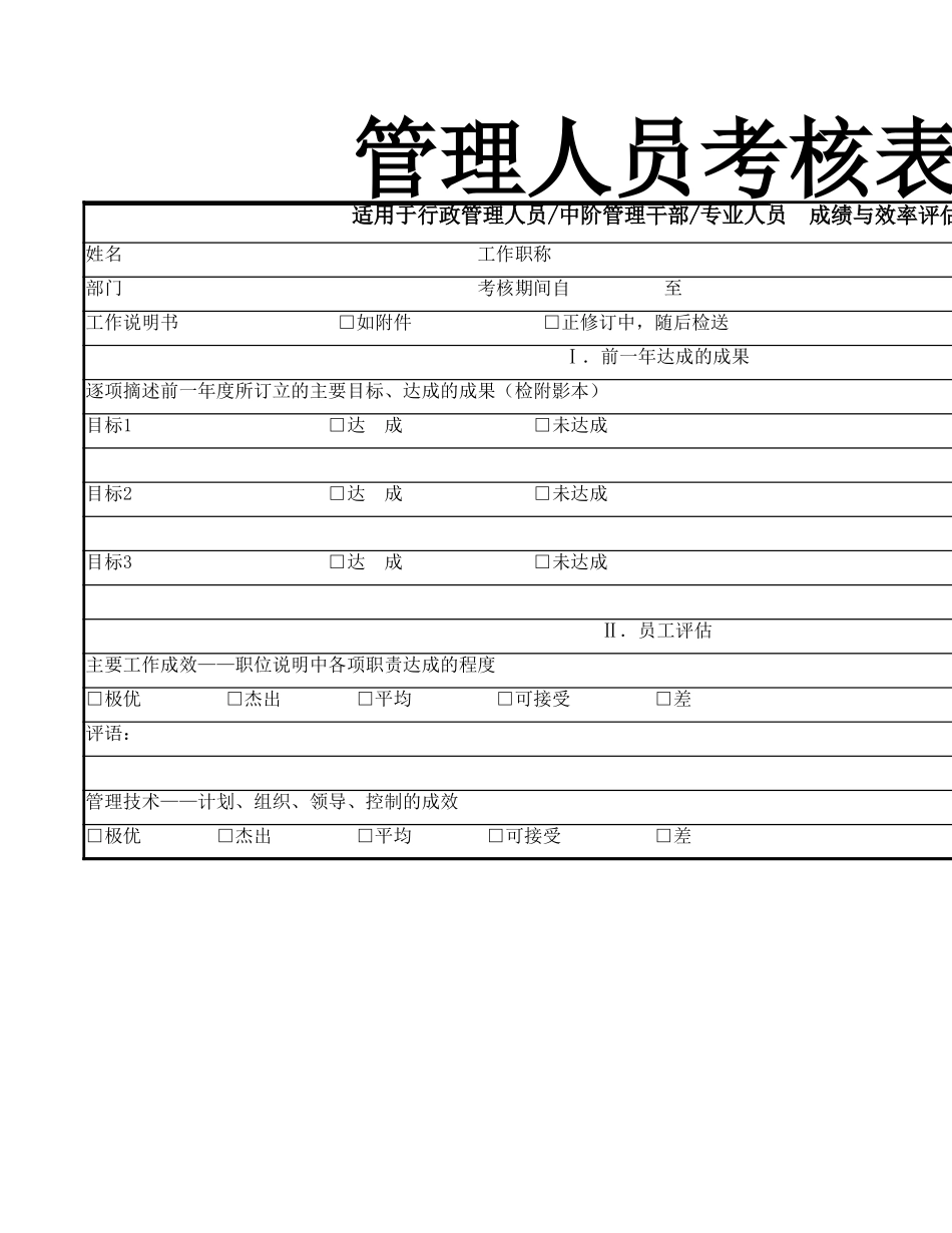 201管理人员考核表.xlsx_第2页
