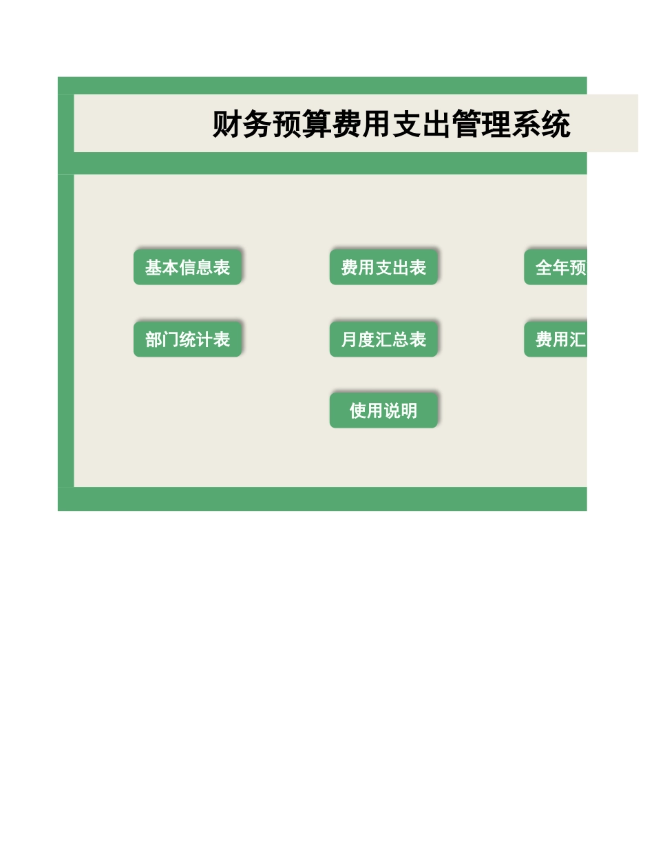 54预算费用支出管理系统.xlsx_第1页