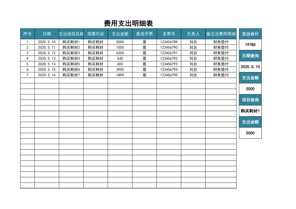 60财务费用支出明细表.xlsx_第1页