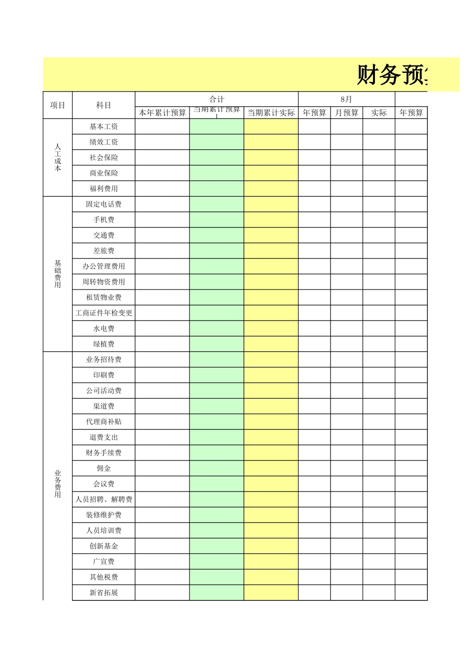 74财务预算表.xls_第1页