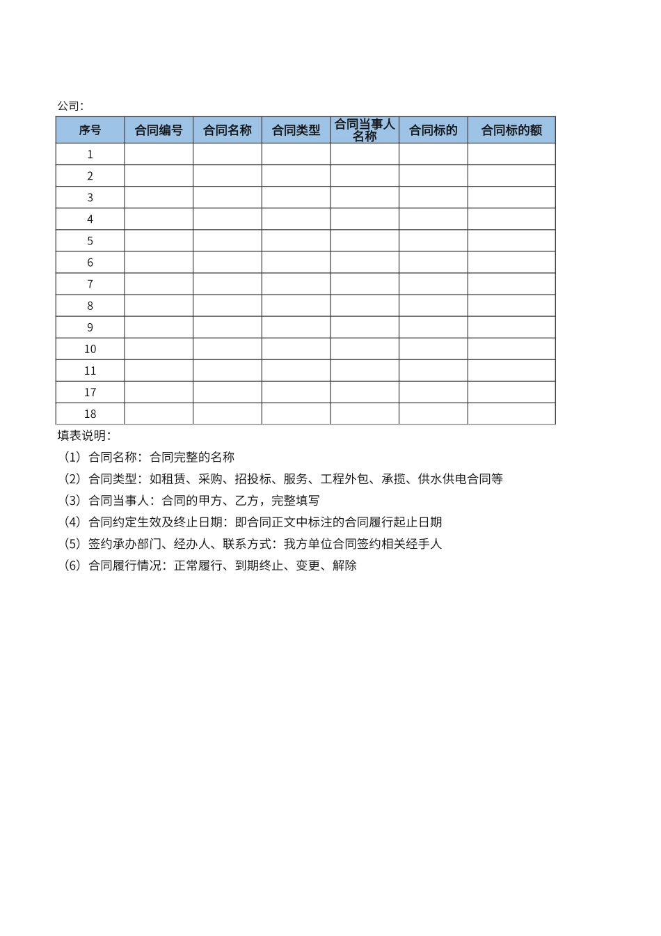 296合同管理台帐.xlsx_第1页
