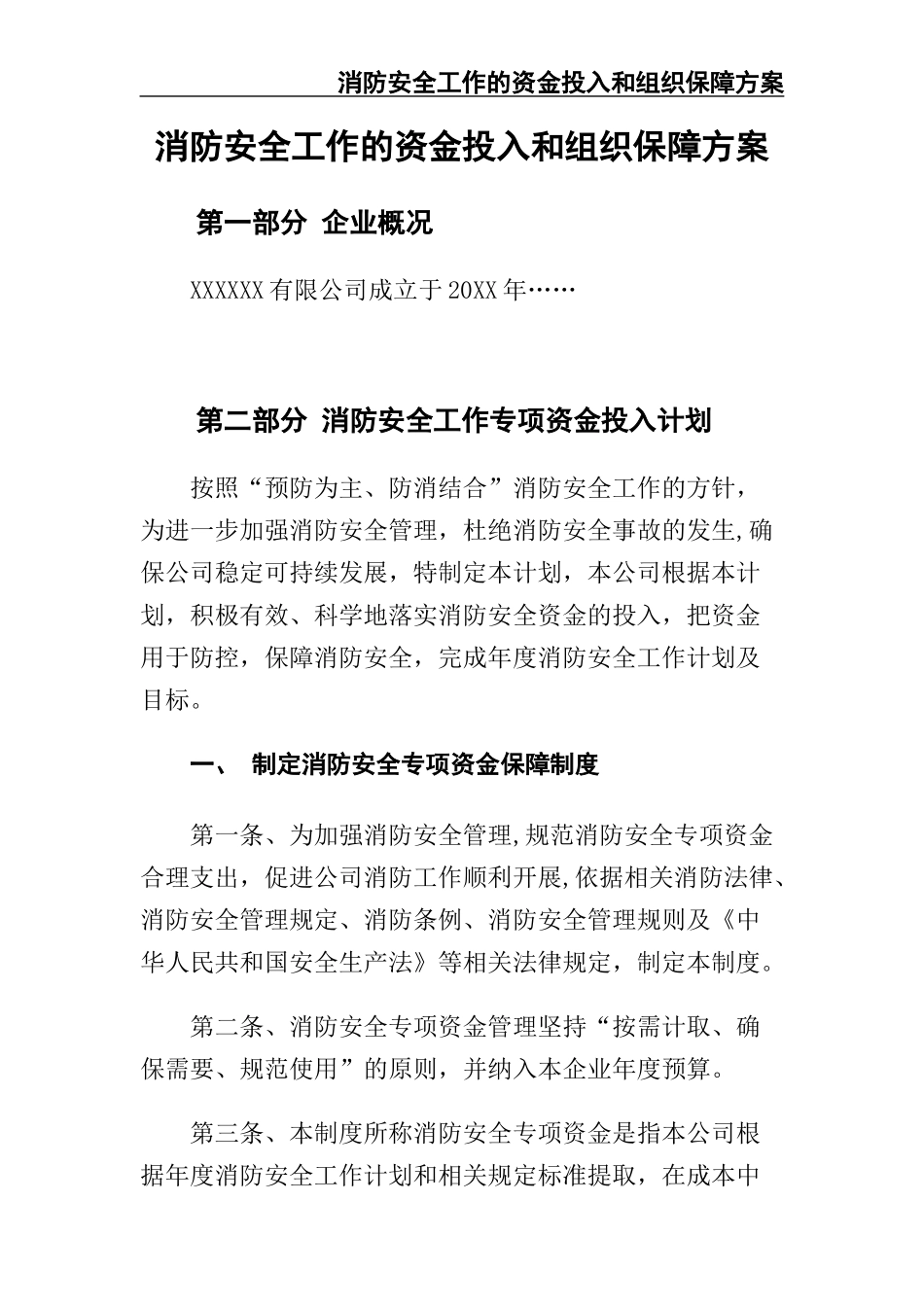 16 -消防安全工作的资金投入和组织保障方案.docx_第3页