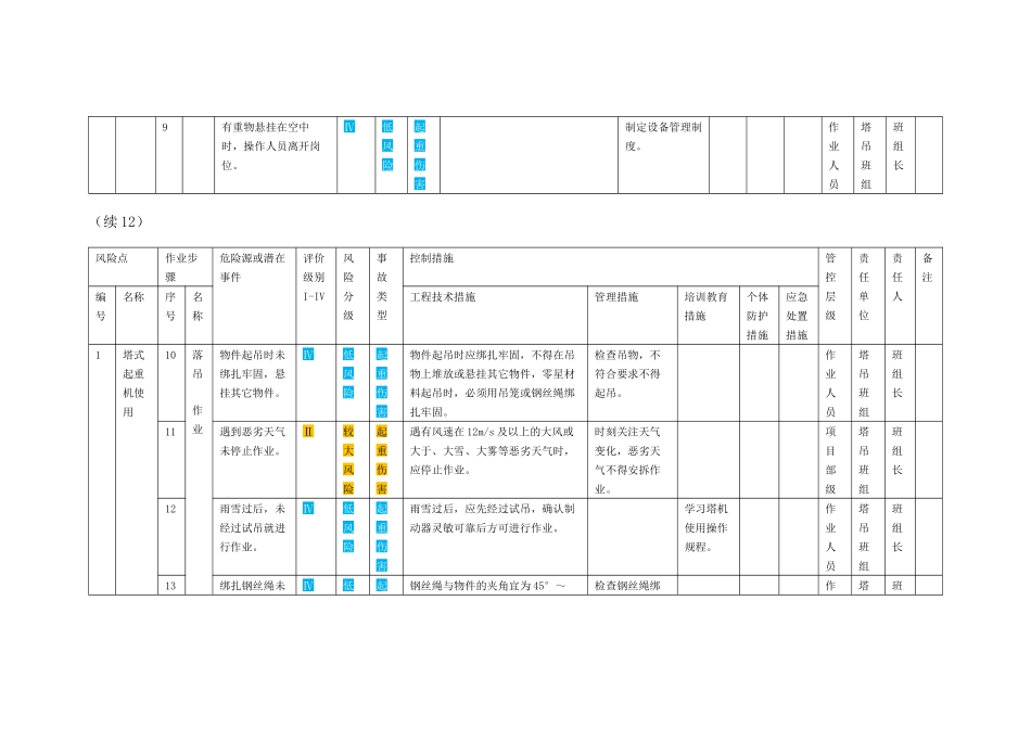 08塔式起重机使用作业活动风险分级管控清单.docx_第3页