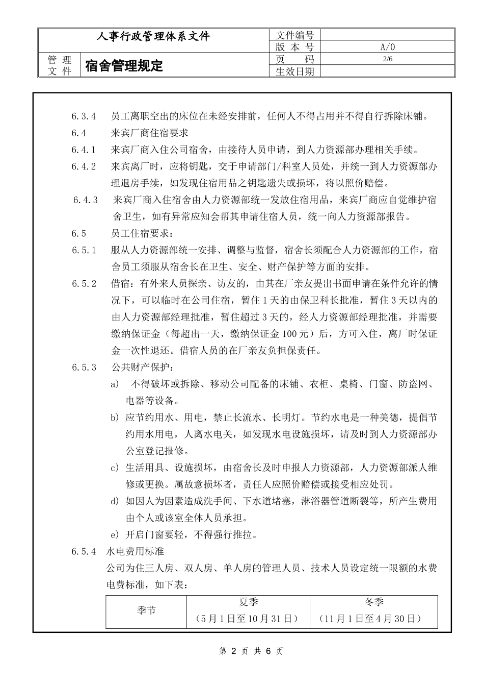 01-【管理制度】-12-工厂宿舍管理规定.docx_第2页