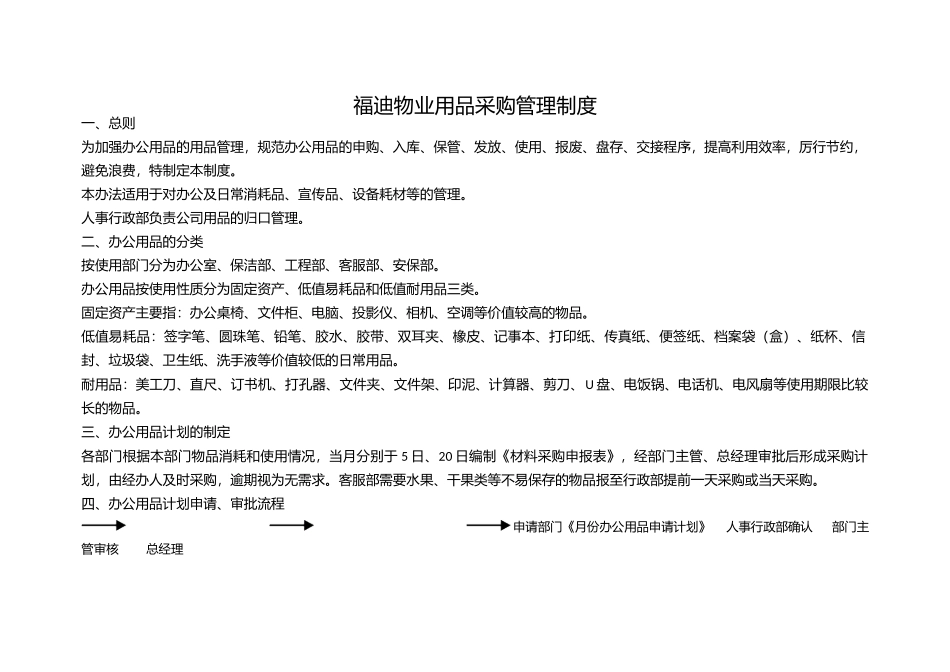 01-【管理制度】-12-办公用品采购管理办法.docx_第1页