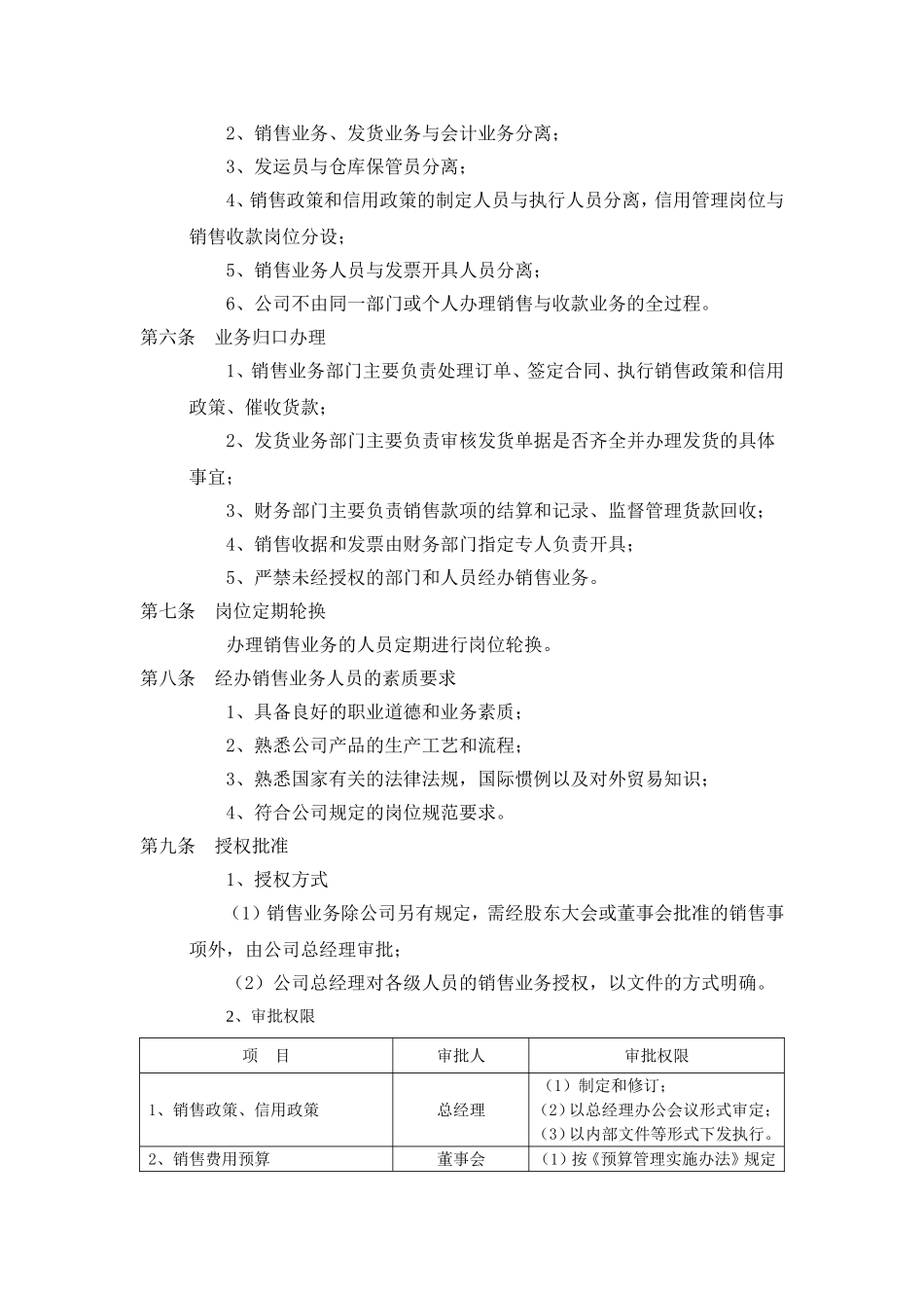 【管理制度】-03-销售业务内部控制制度.doc_第2页