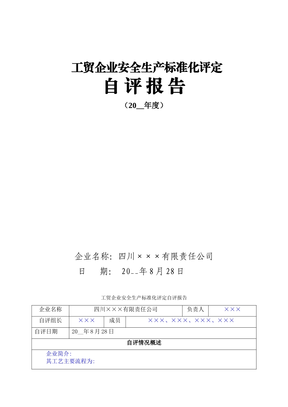5.安全标准化自评报告.doc_第1页