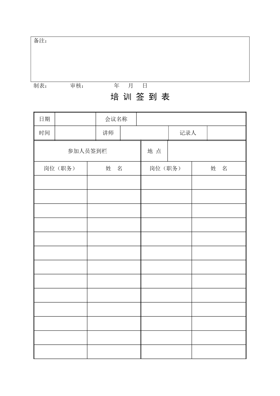 13.安全培训记录效果评估表（全员职业卫生培训）.doc_第2页