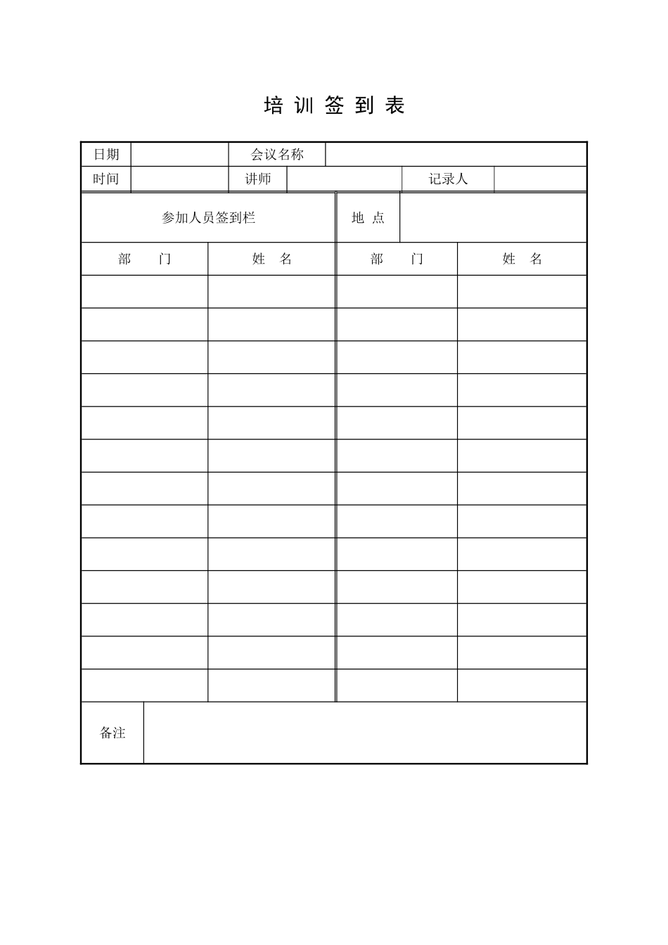 3.安全培训记录效果评估表（责任制）.doc_第2页