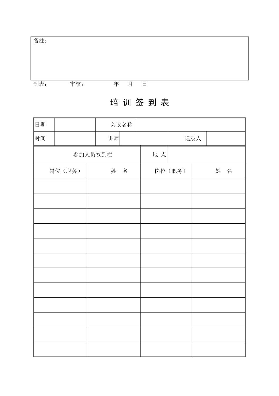 12.安全培训记录效果评估表（全员法律法规培训）.doc_第2页