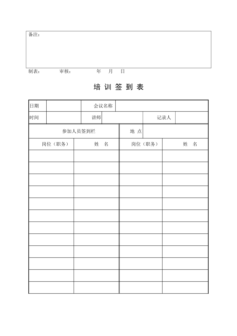 14.安全培训记录效果评估表(“四新”安全培训）.doc_第2页