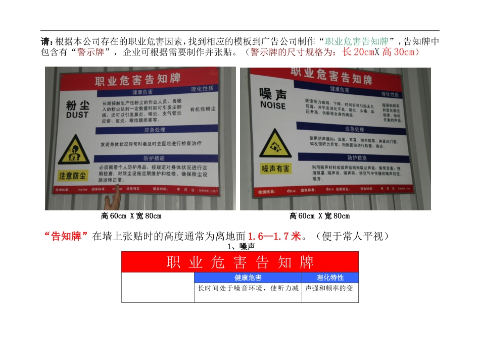 职业危害告知牌示例（不用打印）.doc_第1页