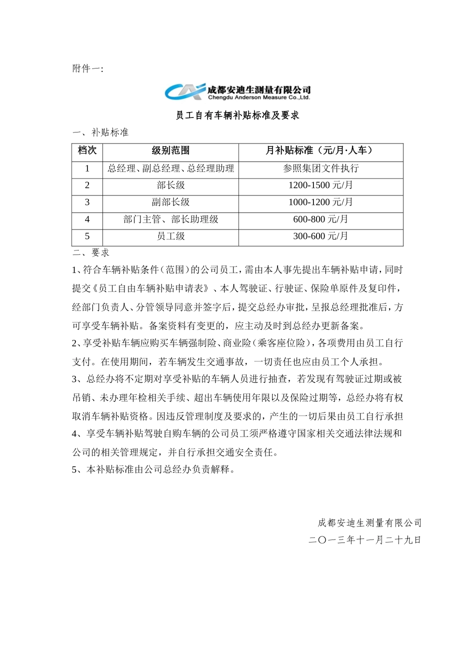 【管理制度】05-公司车辆管理办法及员工自有车辆补贴标准实施条例(定稿版).doc_第3页